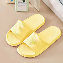 Open Toe Flats Slippers Yellow Woman Slippers