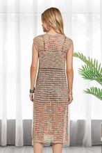 ADORA Multi Color Crochet Tunic Top Woman Outerwear