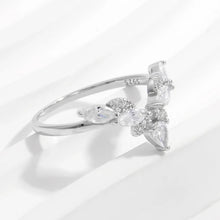 Inlaid Zircon 925 Sterling Silver Ring