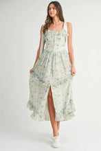 MABLE Floral Printed Shoulder Strap Midi Dress Casual Dresses