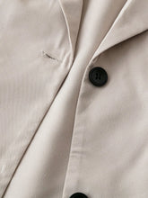 Short Sleeve Lapel Collar Solid Blazer