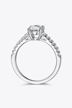1 Carat Moissanite 925 Sterling Silver Side Stone Ring Rings