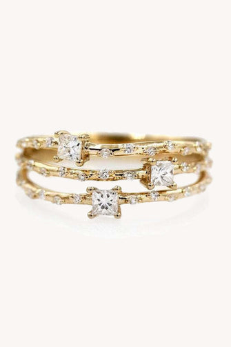 925 Sterling Silver Ring Gold