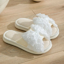 Open Toe Flats Slippers Beige Woman Slippers