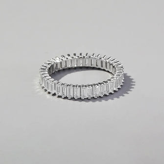 Zircon 925 Sterling Silver Ring Silver
