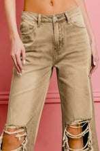 BiBi Distressed Vintage Washed Wide Leg Pants Woman Pants