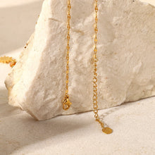 Bohemian Sun Charm Beaded Stainless Steel Necklace