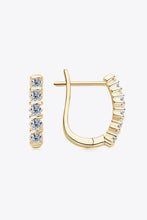 Moissanite 925 Sterling Silver Earrings Gold One Size Earrings