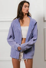 BiBi Washed Waffle Thermal Hooded Jacket Woman Outerwear