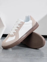 Contrast Lace-Up Casual Sneakers Woman Sneakers