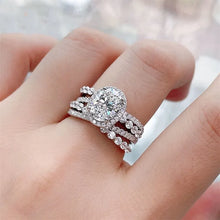 3 Carat Moissanite 925 Sterling Silver Layered Ring Rings