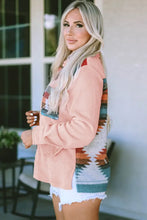 Geometric Button Down Slit Jacket Woman Outerwear