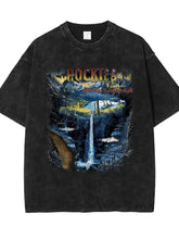 Men's Graphic Round Neck Half Sleeve T-Shirt Mens Tops