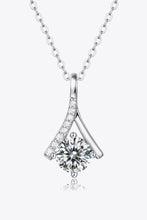 Special Occasion 1 Carat Moissanite Pendant Necklace Silver One Size Necklaces