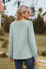 Round Neck Puff Sleeve Blouse Woman Blouses