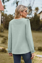 Round Neck Puff Sleeve Blouse Woman Blouses
