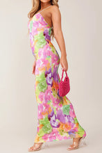 Backless Printed Maxi Cami Dress Woman Maxi Dress