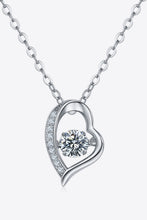 925 Sterling Silver Moissanite Pendant Necklace Silver One Size