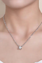 2 Carat Moissanite 925 Sterling Silver Pendant Necklace Silver One Size