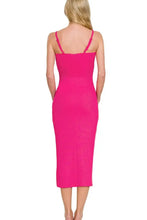 Zenana Ribbed Bodycon Midi Dress Casual Dresses