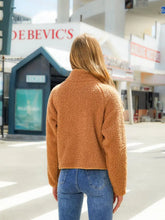 Zip-Up Raglan Sleeve Jacket Woman Outerwear