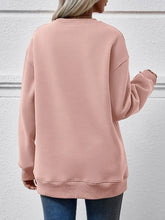 MERRY CHRISTMAS Round Neck Dropped Shoulder Sweatshirt Woman Sweatshirts
