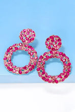 Round Shape Acrylic Dangle Earrings Earrings