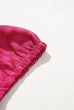 SYNZ Gingham Check Bubble Sleeve Ruffled Maxi Dress Woman Casual Dress