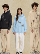 Men's Graphic Long Sleeve Hoodie with Kangaroo Pocket