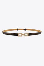 PU Skinny Belt Black One Size Belts