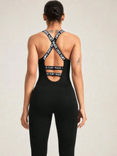 Crisscross Back Sleeveless Active Jumpsuit Woman Activewear