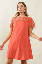 BiBi Crochet Lace Yoke Detailed Wrinkled Dress Casual Dresses