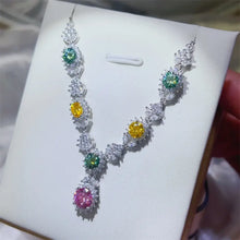 3.5 Carat Moissanite 925 Sterling Silver Necklace Fine Jewelry