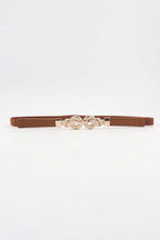 Zinc Alloy Buckle PU Leather Belt Caramel One Size Belts
