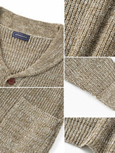 Men's Plus Size Button Up Long Sleeve Cardigan