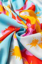 Floral Bracelet Sleeve Empire Waist Mini Dress Woman Casual Dress