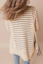 Openwork Open Front Cardigan