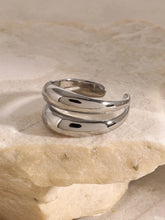 Stainless Steel Double-Layered Ring Fashion Jewelry