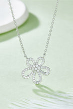 Moissanite Flower Pendant 925 Sterling Silver Necklace Silver One Size