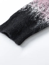 Men's Gradient Text Print Round Neck Sweater Mens Tops