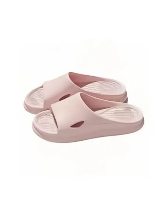 Open Toe Platform Slippers Blush Pink Woman Slippers