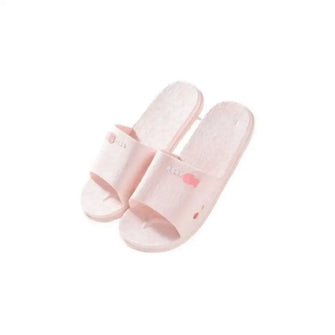 Open Toe Flats Slippers Pink Woman Slippers