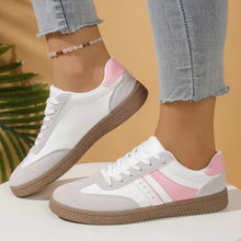 Round Toe Lace Up Sneakers Woman Sneakers