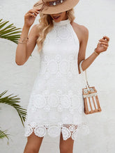 Lace Sleeveless Mini Cami Dress with Side Zip