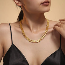 18K Gold-Plated Stainless Steel Chain Necklace Gold One Size