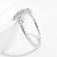 925 Sterling Silver Moon Open Ring Rings