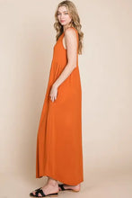 BOMBOM Sleeveless Maxi Dress with Pockets Casual Dresses