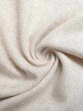 Beige linen casual drawstring wide leg pants with subtle textured weave and natural fiber appearance
