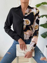 Twist Front Collared Blouse Black Woman Blouses
