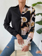 Twist Front Collared Blouse Black Woman Blouses
